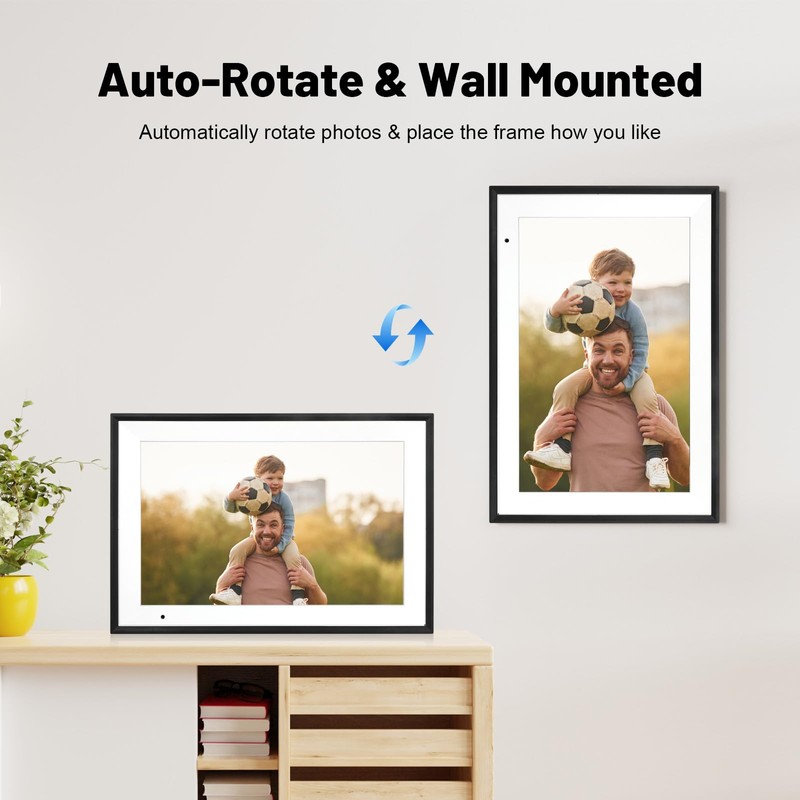 AEEZO 32GB Digital Picture Frame WLAN 10.1 Inches, 1280 x