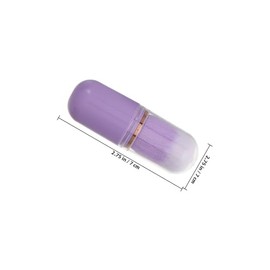 Brocha de Maquillaje Retráctil Portátil para Polvos y Rubor | ,Mini Pincel de Viaje con Cerdas Suaves, Tamaño Compacto y Color Púrpura