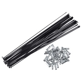 X AUTOHAUX 36 Pcs Bicycle Steel Spokes 14G Bike Spoke 270mm Length with Nipples for Most Bicycle