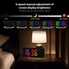 Projection Alarm Clock, Digital Display Alarm Clock 8.1 Inch RGB,