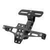 KEEPDSGN Black Motorcycle Fender Eliminator License Plate Holder Bracket LED