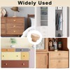 MOSNOW 15 PCS Wood Drawer Knobs with Screws, Round Wood