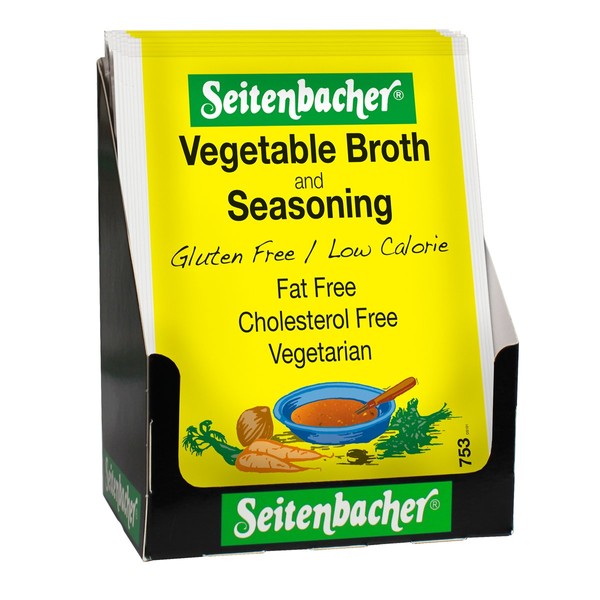 Seitenbacher Vegetable Broth Mix - Packets, 0.80-Ounce Packages (Pack of 12)
