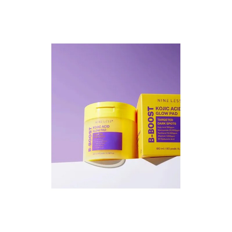 Nineless Pads Faciales con Ácido Kójico y Niacinamida, Exfoliante e