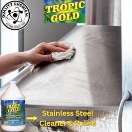 Quality Chemical Tropic Gold Stainless Steel Cleaner and Polish - Magic Cleaner and Polish for Stainless Steel, Perfect Sink Stainless Steel Cleaner - 640 oz (Pack of 1)