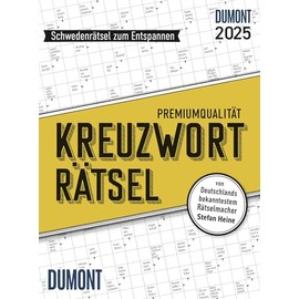 DUMONT Stefan Heine Crossword Puzzle 2025 Daily Tear-Off Calendar, 11.8 x 15.9 cm, Rate Calendar from Puzzle Pope Stefan Heine, with Swedish Puzzles for Relaxing, with Stand and Perforated Pages