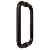 CRL 8" Oil Rubbed Bronze (BM Series) Tubular Back-To-Back Pull