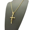 Hip Hop Polished Crucified Jesus on Cross Pendant 24" Various