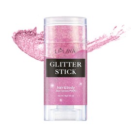 Body Glitter Makeup,Holographic Glitter Neon Outfit Singer Concert Sparkling Festival Rave Accessories. (Pink)