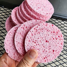 Massage Cleansing Sponge Mini 10 Piece Sponge Cleanser Bath Goods Cleaning Tool Skin Care Face Wash Cash on Delivery or Pay upon Order / 마사지 클렌징 해면 미니 10매 기 스펀지 클렌저 목욕 용품 청소 도구 피부관리 세안 착불 또는 주문시 결제