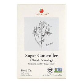 Health King Sugar Controller Blood Cleansing Herb Tea Supplement 20 ct Pack of 3
