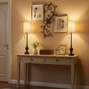 Buffet Table Lamps Set of 2,28" Tall Skinny Black Resin