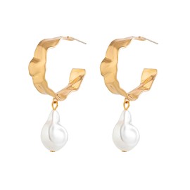 Stocking Stuffers Holiday Outfits for Women 2024 Pearl Drop Earrings for Women Gold Pearl Earrings Dangling Long Tassel Earrings Bridal Prom Wedding Earrings Jewelry Gifts for Chirstmas