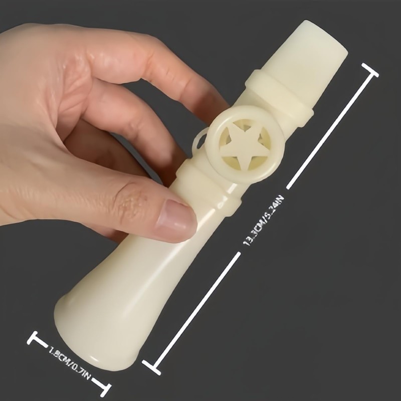Kazoo for Adults, Ivory White ABS Humming Instrument with Lanyard