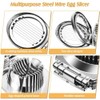 2 in 1 Zinc Alloy Boiled Egg Cutter Grater Household