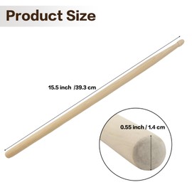 Seuqhck 12 Pairs Classic Maple Wood Drumsticks, 7A Musical Tear Drop Tip Drum Sticks for Jazz, Adults, Beginners, Family Gatherings, Music Studios