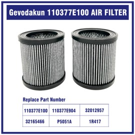 2 Pcs 110377E100 Air Filter Element Fit for Quincy Air Compressor, Replace 110377E904 32012957 32165466 P5051A 1R417