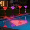 6 Packs Outdoor Pathway Lights-Solar Powered Heart Garden Path Stake