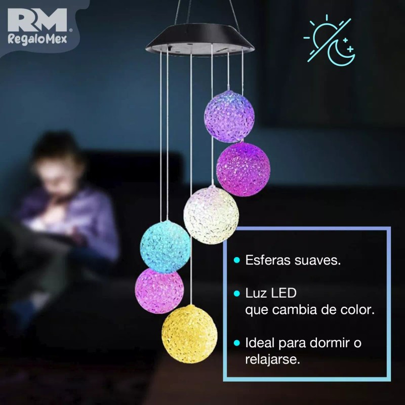 Rm Regalomex Serie De Luz Solares Tipo Campanas De Viento,