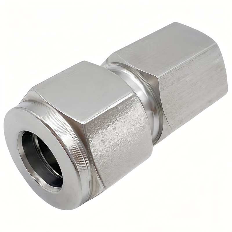 Lophtnix Stainless Steel 304 Compression Coupler Tube Fitting 3/8" OD