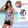 Womens 2 Pieces Tankini Swimsuits Tummy Control Bathing Suits Swimming