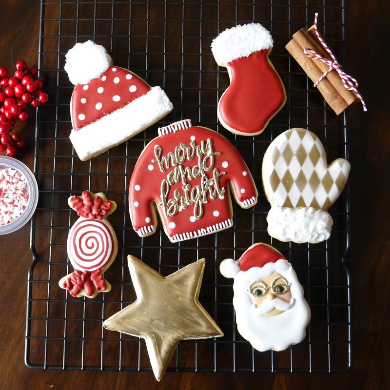 Ugly Christmas Sweater Cookie Cutter Set, 2 Piece, 4.2" Wide