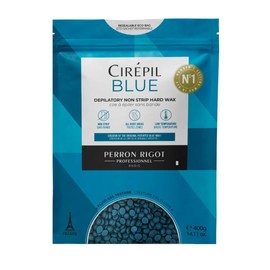 Cirepil - Blue - 400g / 14.11 oz Hard Wax Beads Bag - Face & Body Wax, Unscented & No Strip Needed - Perfect for Sensitive Skin & Brazilian Waxing - Fluid Gel Texture, Easy Hair-Removal