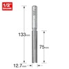 Trend Professional Two Flute Router Cutter Bit, 1/2 Inch Shank,