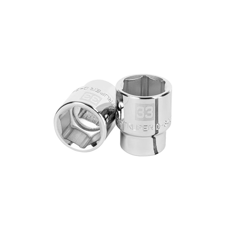 Truper D-3433-M, Dado de 33 mm, 6 puntas, cuadro 3/4"