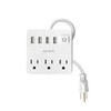 Volteck MUL-3U, Multicontacto 16 AWG doméstico 3 entradas 4 puertos