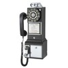 Crosley CR56-BK 1950's Payphone with Push Button Technology, Black
