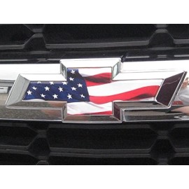 EmblemsPlus Chevy Colorado American Flag Grille Tailgate Bowtie Overlay Decals 2014-2021