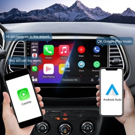 4+64G Android 13 Double Din Car Stereo for Jeep Compass 2 MP 2017-2019 with 10.1 Inch Touchscreen Radio Built-in Wireless Carplay/Android Auto/GPS/Bluetooth/AUX/Steering Wheel Controls/Backup Camera