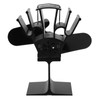 2 Blade Heat Powered Wood Fireplace Fan 1200RPM 25dB Low
