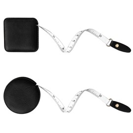 Tape Measure for Body Measuring Medical Body Cloth Tailor Craft Dieting Measuring Tape, 60 Inch/1.5 M Dual Sided Measuring Tape for Body Fabric Sewing（2 Pieces，Black）