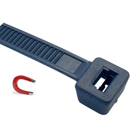 Detectable Cable Ties, 140 mm x 3.6 mm, Detectable, Blue, Pack of 100