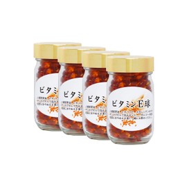 自然健康社 ビタミン E球 90g×4個 800粒 サプリ 大豆 レシチン 小麦胚芽油 カプセル