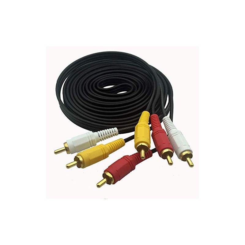 Like-You 3RCA Video Cable AV Cable (Red, White, Yellow), 3