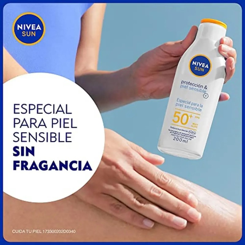 Nivea|sun Protector Solar Corporal Para Piel Sensible Protec