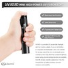 LIGHTFE UV303D 365nm Black Light UV Flashlight High Power Professional