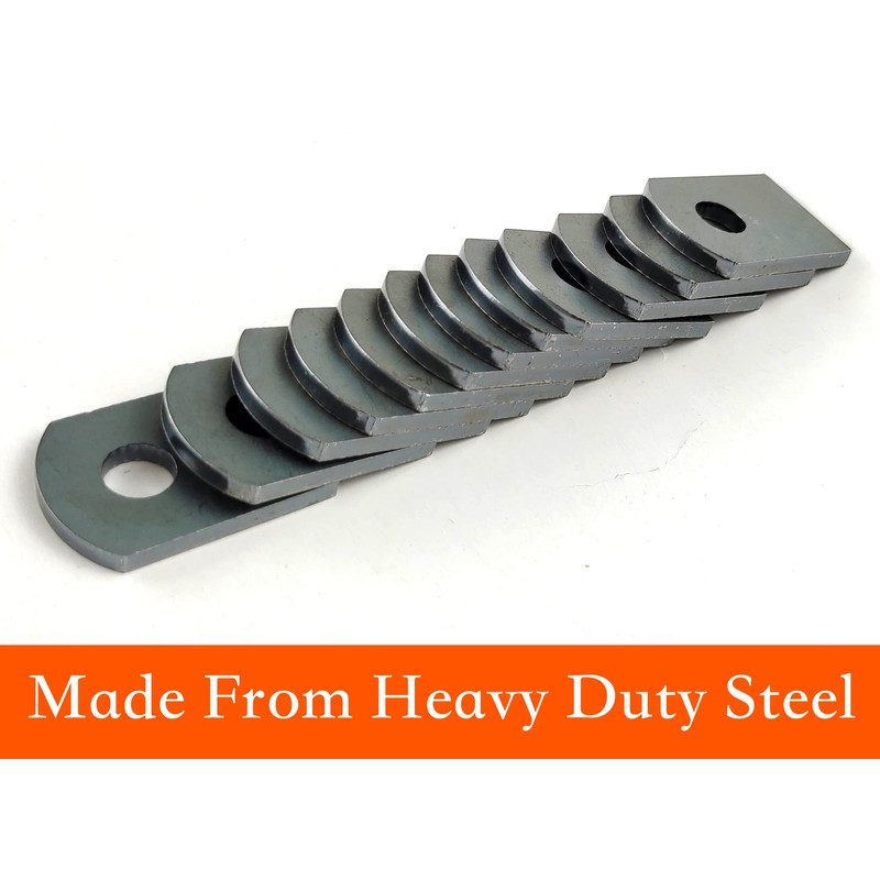 Jikacok Weld on Steel Tabs - 1"x1 1/2" Mild Steel