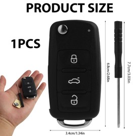 Wvxilyr 3-Tasten Reparatur Satz Auto Schlssel Austausch Geh?use, Autoschlssel Reparaturset, Ersatzgeh?use Kompatibel fr MK6 Golf, Inklusive Schraubendreher, Robustes Schlsselgeh?use ohne Elektronik