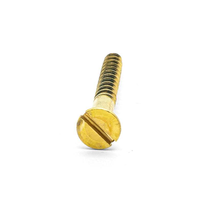 Hippo Hardware M5.5 (5.5mm X 100mm) Solid Brass Slotted Countersunk