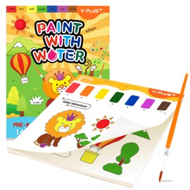 YPLUS Toddler Watercolor Coloring Book, Watercolor Painting Paper for Kids Age 1-3, 2-4, Magic Book, Craft Gift for Drawing, Travel