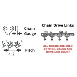 Forester 10" Chainsaw chain Blade Harbor Freight Atlas 59209 80V polesaw
