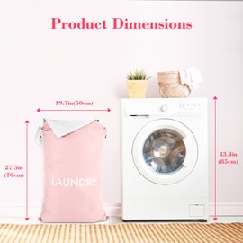 CANBOX Laundry Bags, 50 X 70cm Oversized Travel Laundry Bag for Dirty Clothes, Nylon Wet Dry Storage Organizer for College Dorm, Camping, Caravan