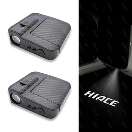 Toyota Hiace Car Door Welcome Light, Hiace Wagon, 200 Series, WAGON DX GL Grand Cabin, Car Door Lamp, Door Welcome Light, Courtesy Light, LED Logo Projection, Automatic Sensation, No Wiring Required