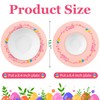 Round Easter Placemats Set of 4 Pink Easter Egg Bunny