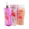 BODY FANTASIES JAPANESE CHERRY BLOSSOM WOMENS 3 PC SET *DISTRESSED