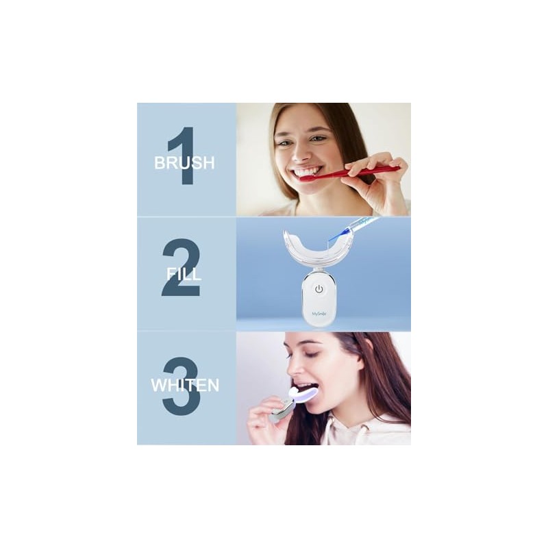 Mysmile Kit Blanqueador Dental con Luz Aceleradora 28 Led y